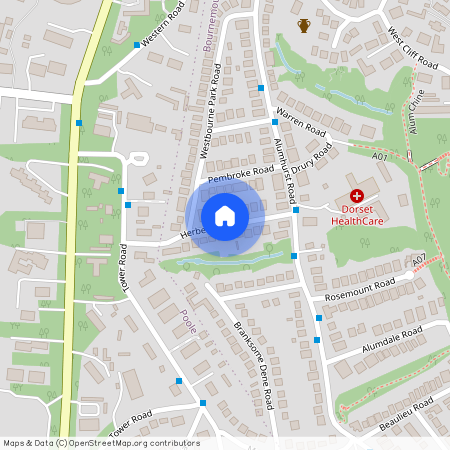 Two double bedroom First floor flat in Herbert Road, Alum Chine, Bournemouth