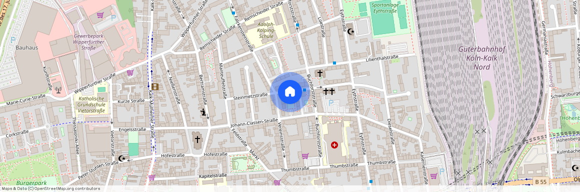 Steinmetzstr. 28, 51103 Köln OT Kalk