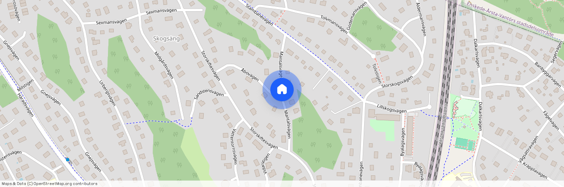 Mantalsvägen, Huddinge