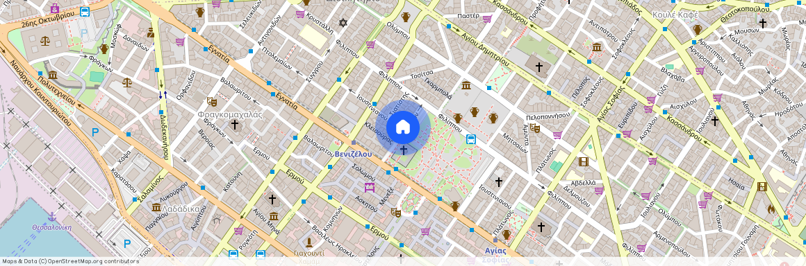 Ρωμαϊκή Αγορά - Βενιζέλου - Ιστορικό Κέντρο (Κέντρο Θεσσαλονίκης)