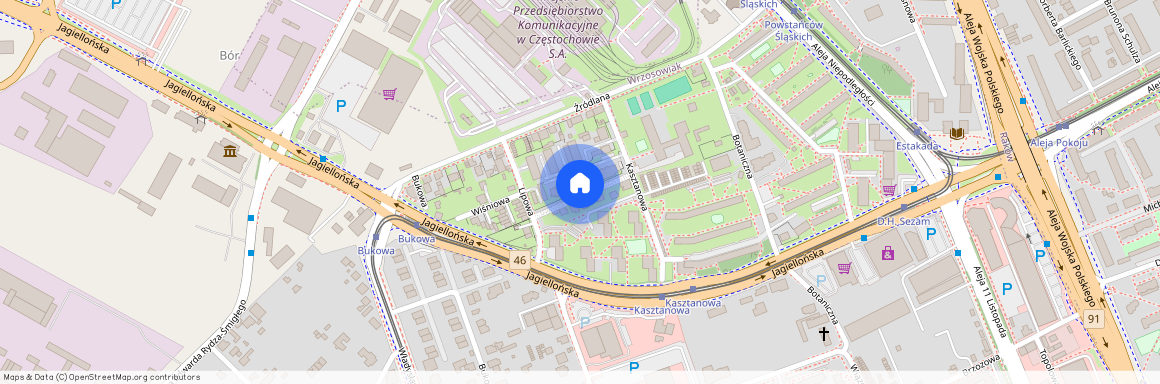 ul. Lakowa, Wrzosowiak, Częstochowa, śląskie