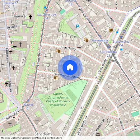 ul. Wojciecha Bogusławskiego 26, Stradom, Stare Miasto, Kraków, małopolskie