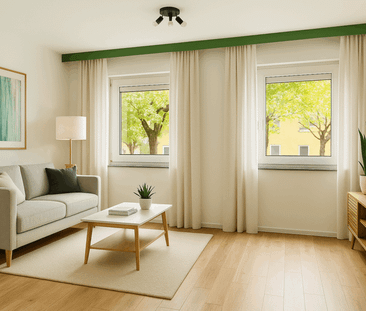 NEU: Helle, renovierte 2-Zimmerwohnung mit Garage in Schweinfurt zu... - Photo 1
