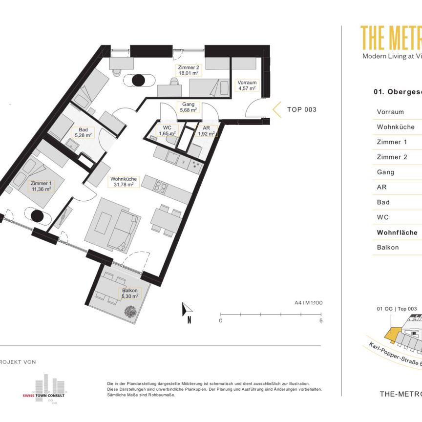 Sonnwendviertel** THE METROPOLITAN – Stilvolles Wohnen! - Photo 1