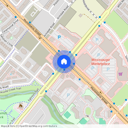 google map, Mississauga, Mississauga, Peel, L5R 1B2