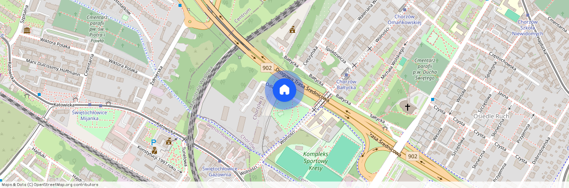 ul. Odległa, Centrum, Chorzów, śląskie