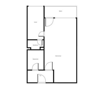 Ihre neue Wohnung: individuelles 1-Zimmer-Single-Appartment mit Balkon - Photo 4