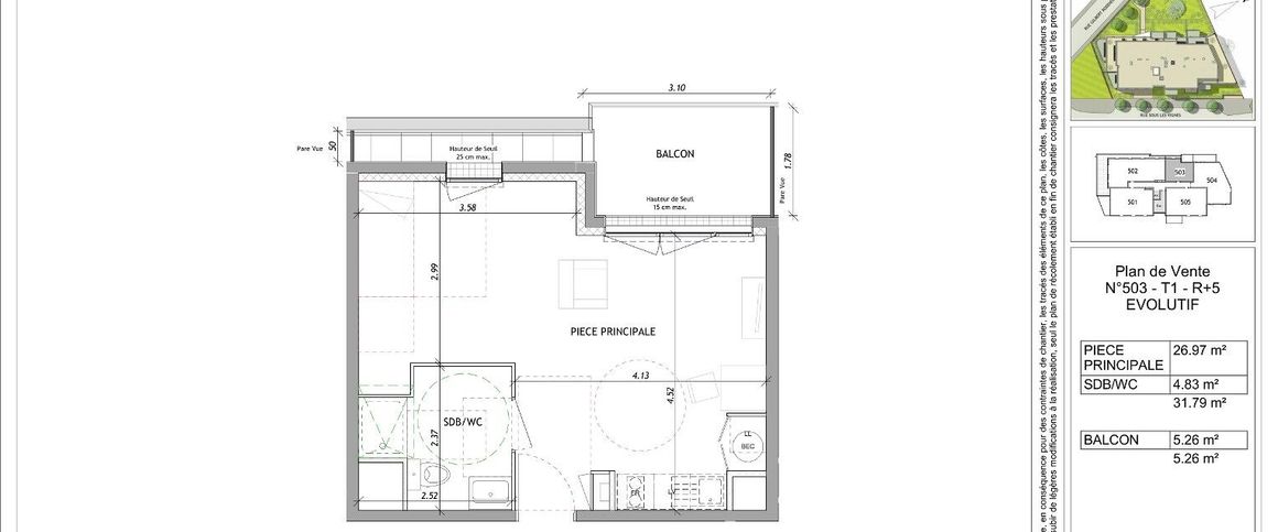 location Appartement T1 DE 31.79m² À CLERMONT FERRAND - Photo 1