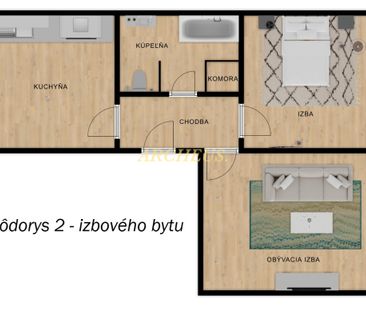 Nájom - ZREKONŠTRUOVANÝ 2 - IZBOVÝ BYT, 62M2, HUMENNÉ – Fotografia 6