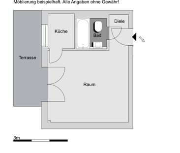 1-Zimmer-Wohnung in Köln Sülz - Photo 3