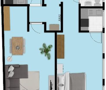 WG GEEIGNETE 2-ZIMMERWOHNUNG IN DER KREFELDER FUSSGÄNGERZONE ZU MIE... - Foto 2