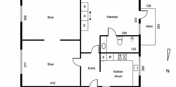 Midtby-lejlighed med vestvendt altan - Photo 2