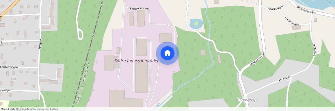 Bergendalsväg, Horndal