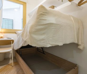 Room in a shared 4-bedroom apartment for rent in El Camp de l'Arpa del Clot, all bills included - Foto 5