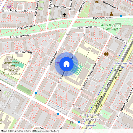 ul. Stefana Bobrowskiego, Szczęśliwice, Ochota, Warszawa, mazowieckie