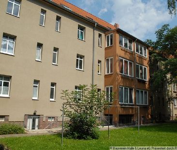 Wohnen im Süden von Halle! Ruhig aber trotzdem zentral gelegene 2 Raumwohnung mit Dusche - Foto 4