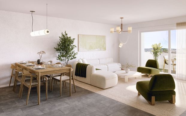 New 4.5 room apartment with balcony – Les Rives de la Veveyse - Photo 1