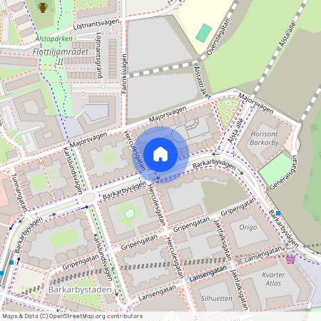 Barkarbyvägen 77B, Barkarbystaden