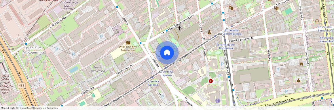 ul. Mikołaja Kopernika, Stare Polesie, Polesie, Łódź, łódzkie