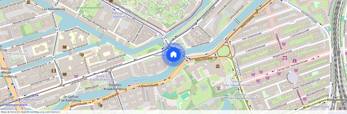 Weesperbuurt/Plantage, 1018 CH, Alexanderkade, Amsterdam