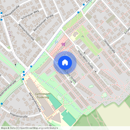 Felicitas-Füss-Straße, 81827 München Trudering ca. 7, 9 km south-east of Munich-center