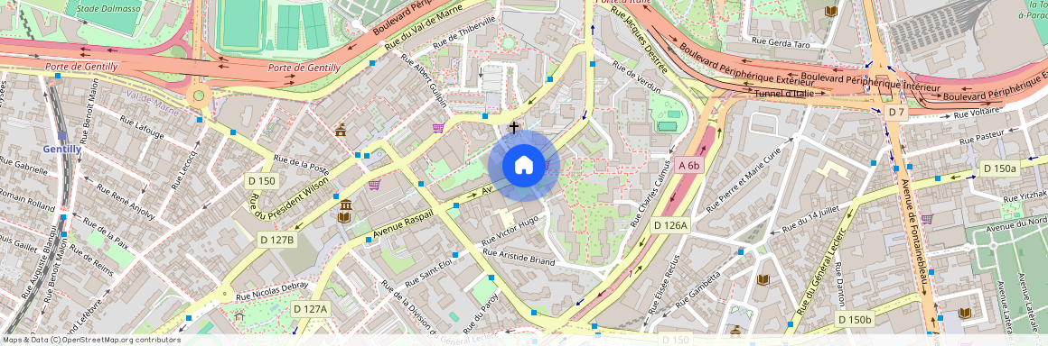 Avenue de Raspail et Avenue de la République 94250 Paris