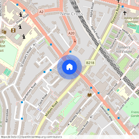 Lewisham Way, New Cross, Deptford, London Bridge, Greenwich Cana, SE14