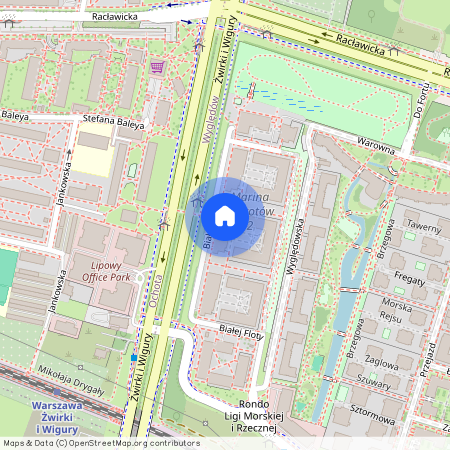 ul. Białej Floty, Wyględów, Mokotów, Warszawa, mazowieckie