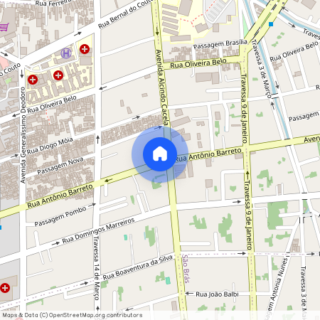 Rua Antônio Barreto - até 1126/1127, Umarizal, Belém, PA, 66055050