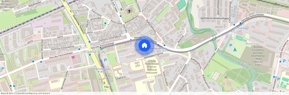 ul. Henryka Pachońskiego 18, Prądnik Biały, Prądnik Biały, Kraków, małopolskie