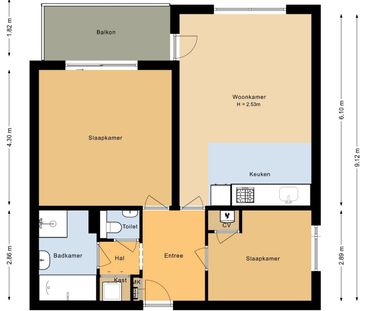 Appartement te huur: Archipel 17 62 8224 GL Lelystad - Foto 1