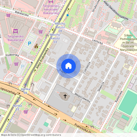 ul. Sabały, Okęcie, Włochy, Warszawa, mazowieckie