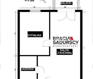 Mieszkanie Kraków Prądnik Biały powierzchnia 29.93 m² C206-WM-36437 - Фото 1