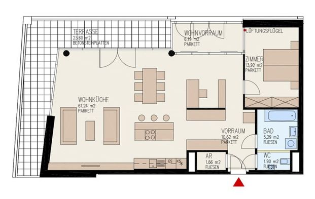 Großzügige 2-Zimmer-Wohnung mit Loftcharakter in Linz nähe Wifi zu vermieten! (Top 26) - Photo 1