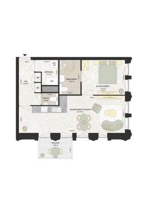 Appartement te huur: Kennedylaan 260 2035 TR Haarlem - Foto 1