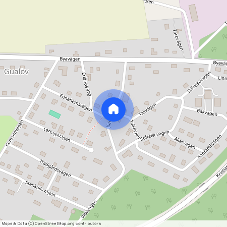 Jungfruvägen, Gualöv