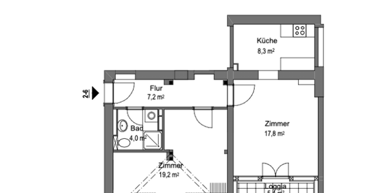 Schöne 2-Zimmer-Wohnung in einzigartigem Altbau in Eberswalde zu vermieten - Photo 3