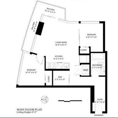 748ft2 - EVOLVE - 2 BED + DEN CORNER UNIT - High Floor with wrap aroun - Photo 4