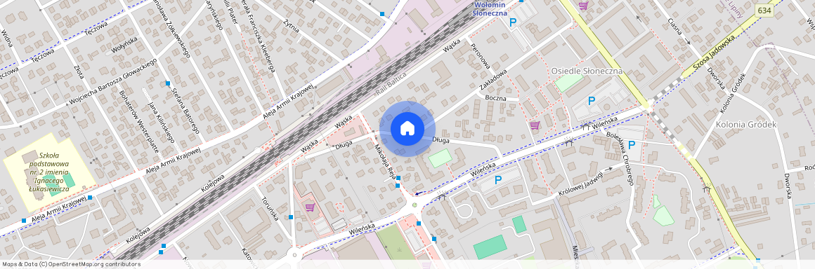 ul. Długa, Wołomin, Wołomin, wołomiński, mazowieckie