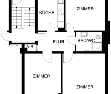 3-Zimmer Wohnung in Haspe-Spielbrink - Foto 1