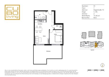 Über den Dächern Darmstadts! Moderne Dachterrassenwohnung - Foto 3