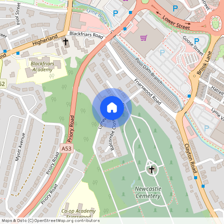 off Limewood Grove, Newcastle ST5