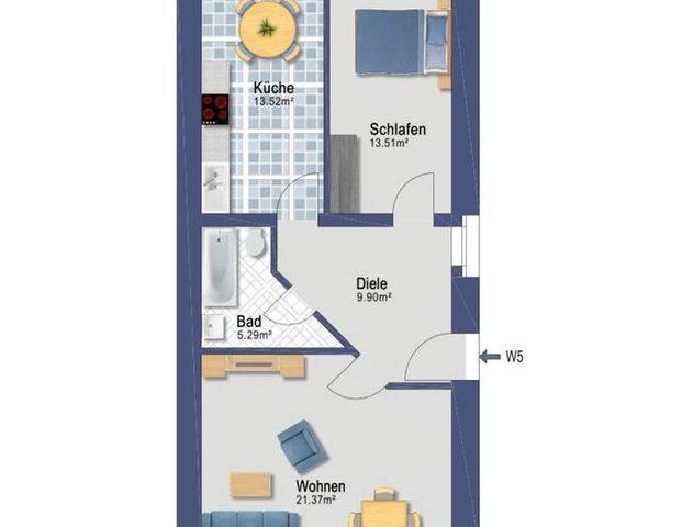 Erstbezug nach Sanierung! Wunderschöne 2-Raum Wohnung in Gröningen - Photo 1