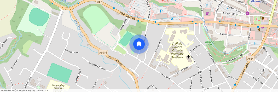 Queen Street, Glossop, Derbyshire, SK13