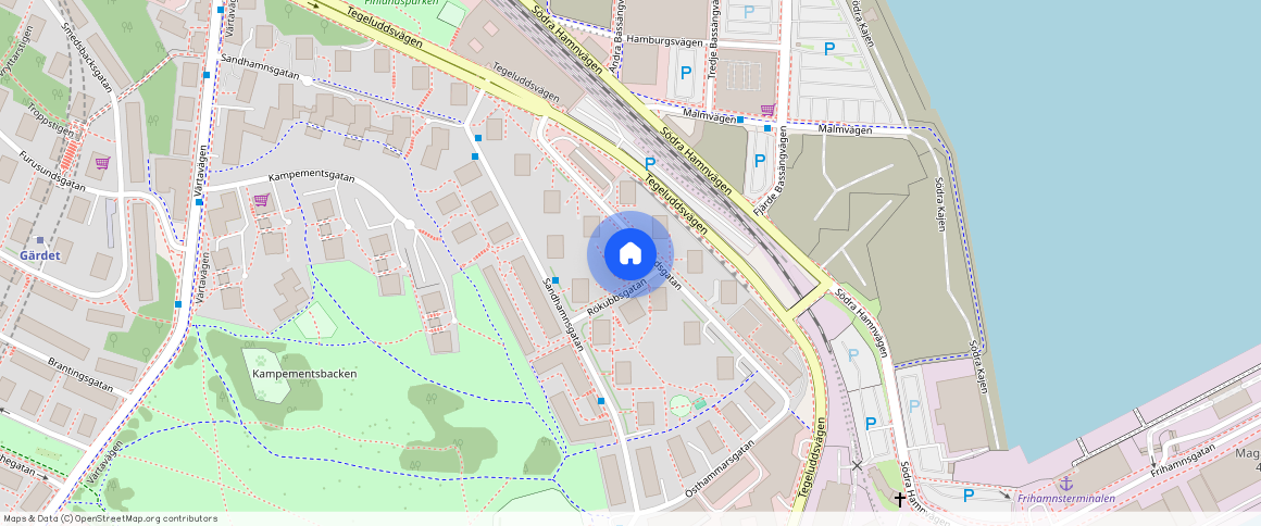 Öregrundsgatan **, Ladugårdsgärdet