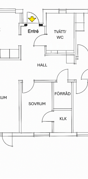 Rymlig 4:a med egen ingång och uteplats Här bor du med egen ingång, egen uteplats och genomtänkt planlösning som passar både barnfamiljen och dig som vill ha extra utrymme för arbete eller hobby. Köket är utrustat med diskmaskin, och i badrummet finns egen tvättmaskin och torktumlare. - Foto 2