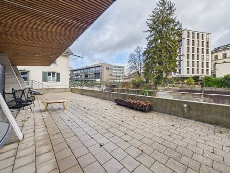 3.5-room duplex apartment (124/m²) directly on the Murg River, Minergie standard - Photo 4