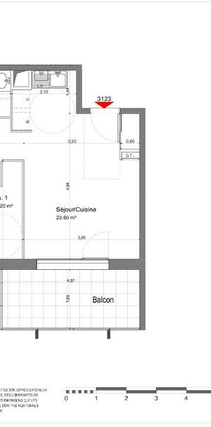 Location Appartement 2 pièces 41m² TOURS 37100 - Photo 2