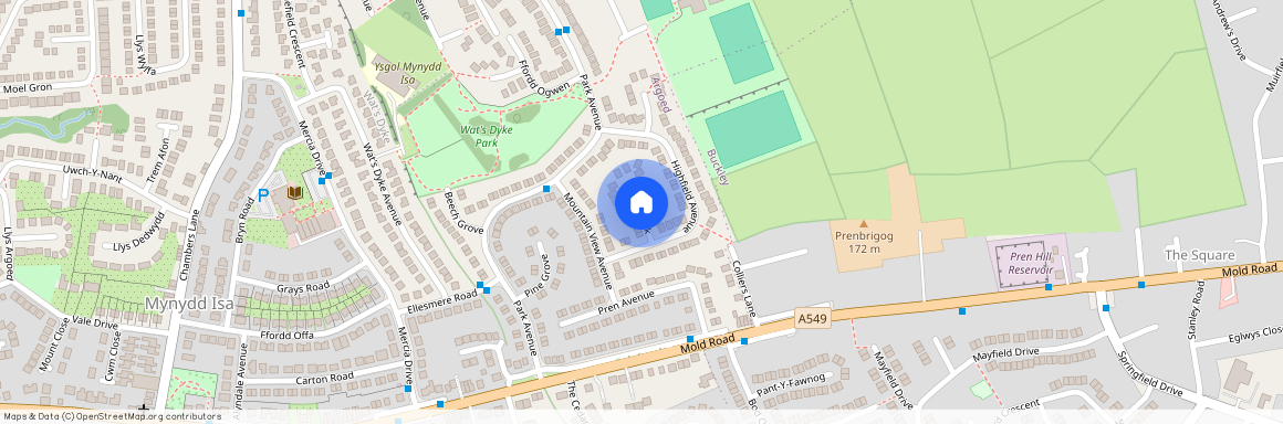Elm Walk, Mynydd Isa, CH7