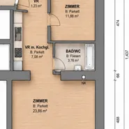 Zimmer in generalsanierter hellen Altbauwohnung zu vermieten - Foto 1